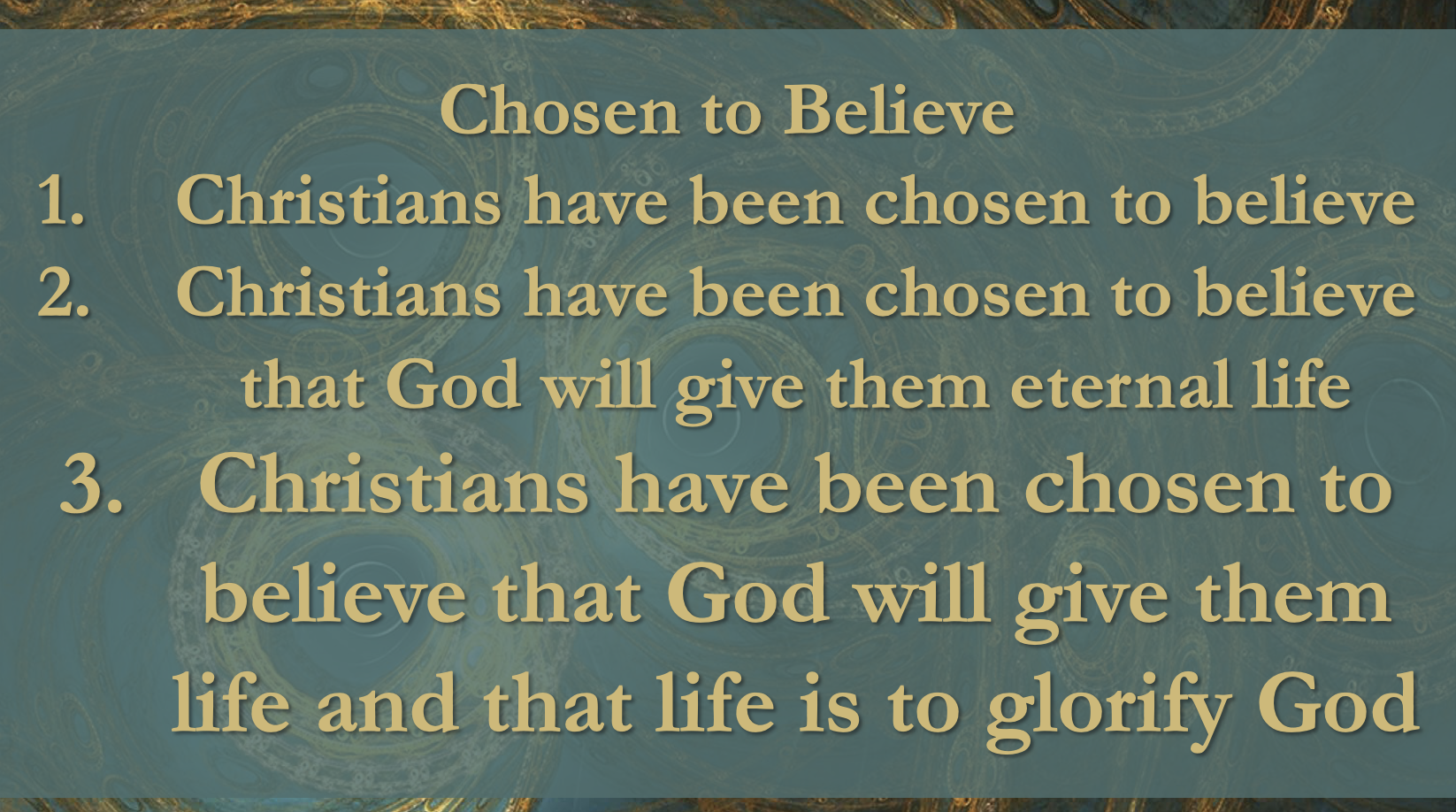 Chosen to Believe